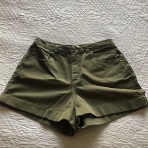 High-waisted Denim Short